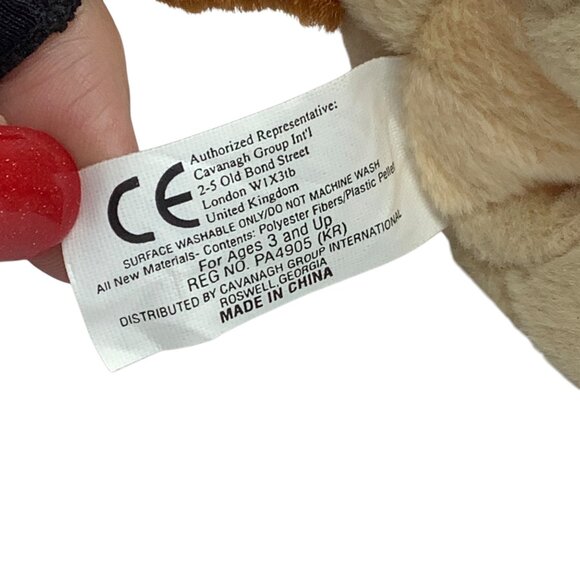 Vtg 1999 Coca Cola Streak the Jackal Plush Stuffed Animal Tunisia #0259 6" - Picture 5 of 9